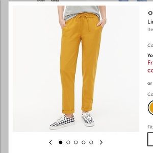 J Crew Factory Linen Cotton Drawstring pant